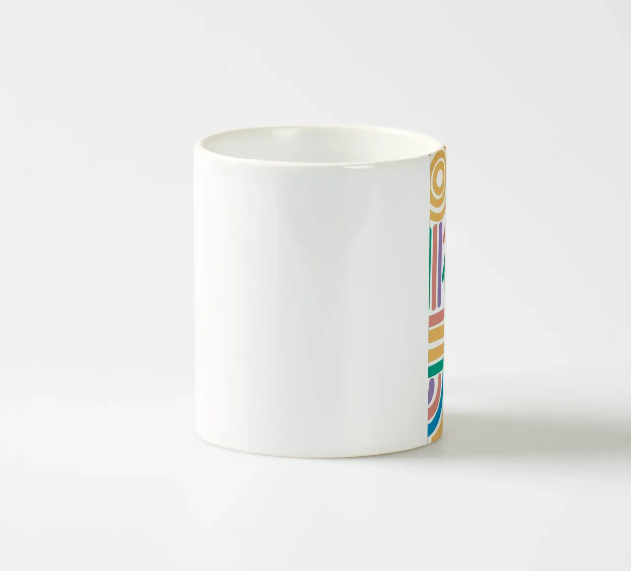 abstract line color tazza in ceramica da beney