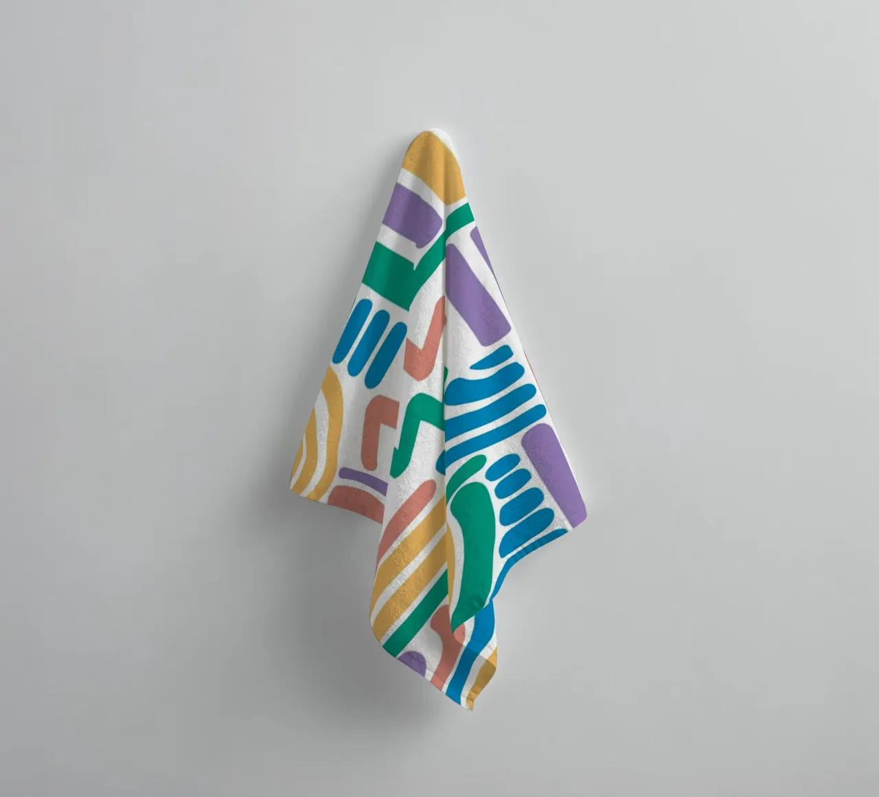 abstract line color asciugamano da bagno da beney