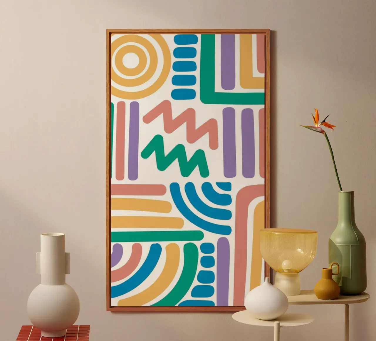 abstract line color alluminio dibond da beney