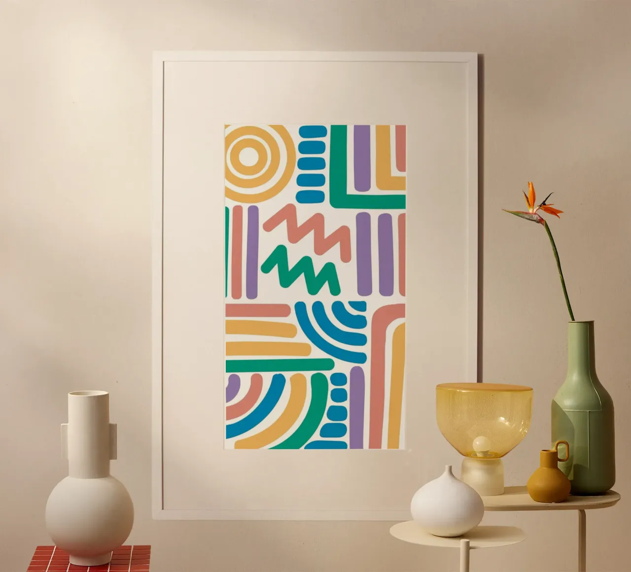 abstract line color carta hahnemühle da beney