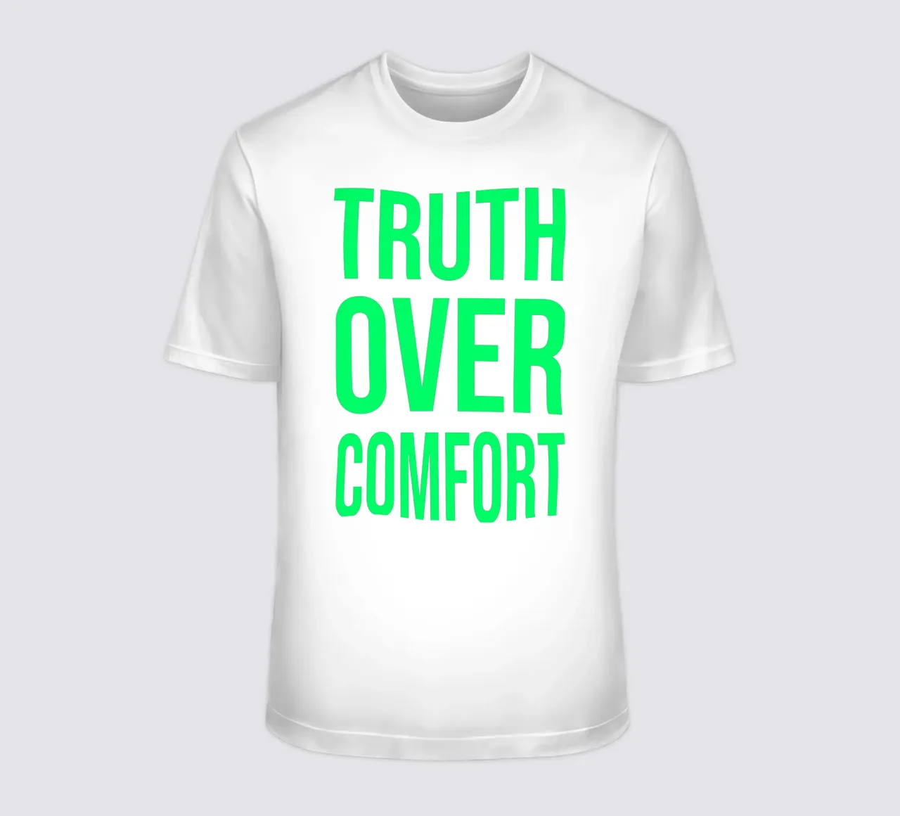 OVER series- bold letters, brave values (5 colors) t-shirt da FRICKE DESIGN