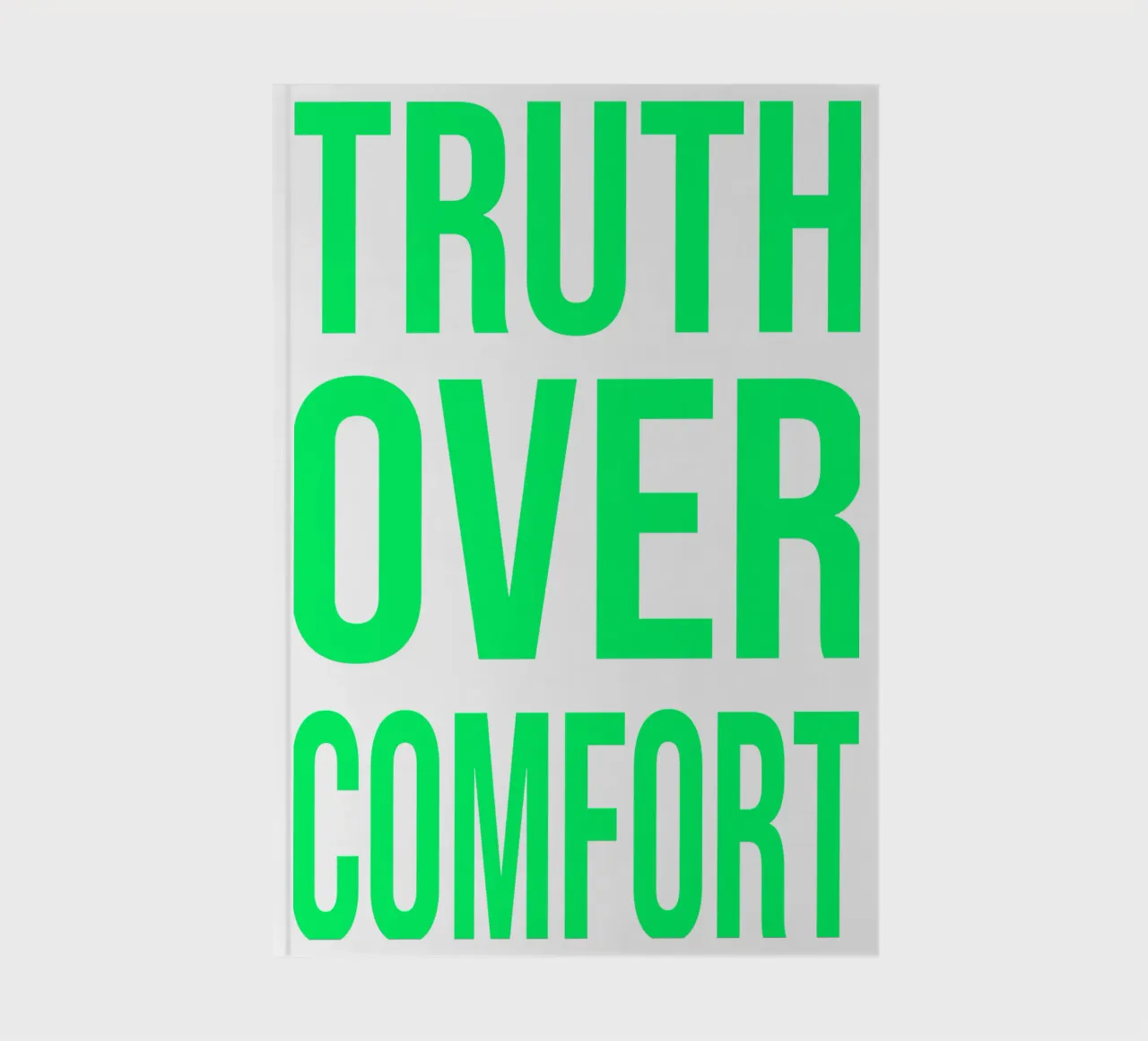 OVER series- bold letters, brave values (5 colors) diario da FRICKE DESIGN