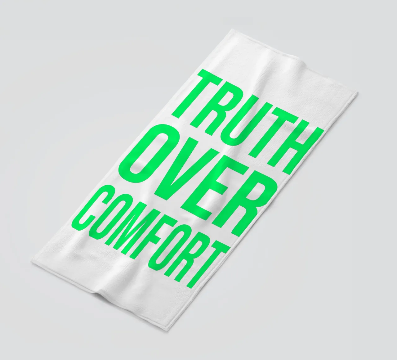 OVER series- bold letters, brave values (5 colors) telo mare da FRICKE DESIGN