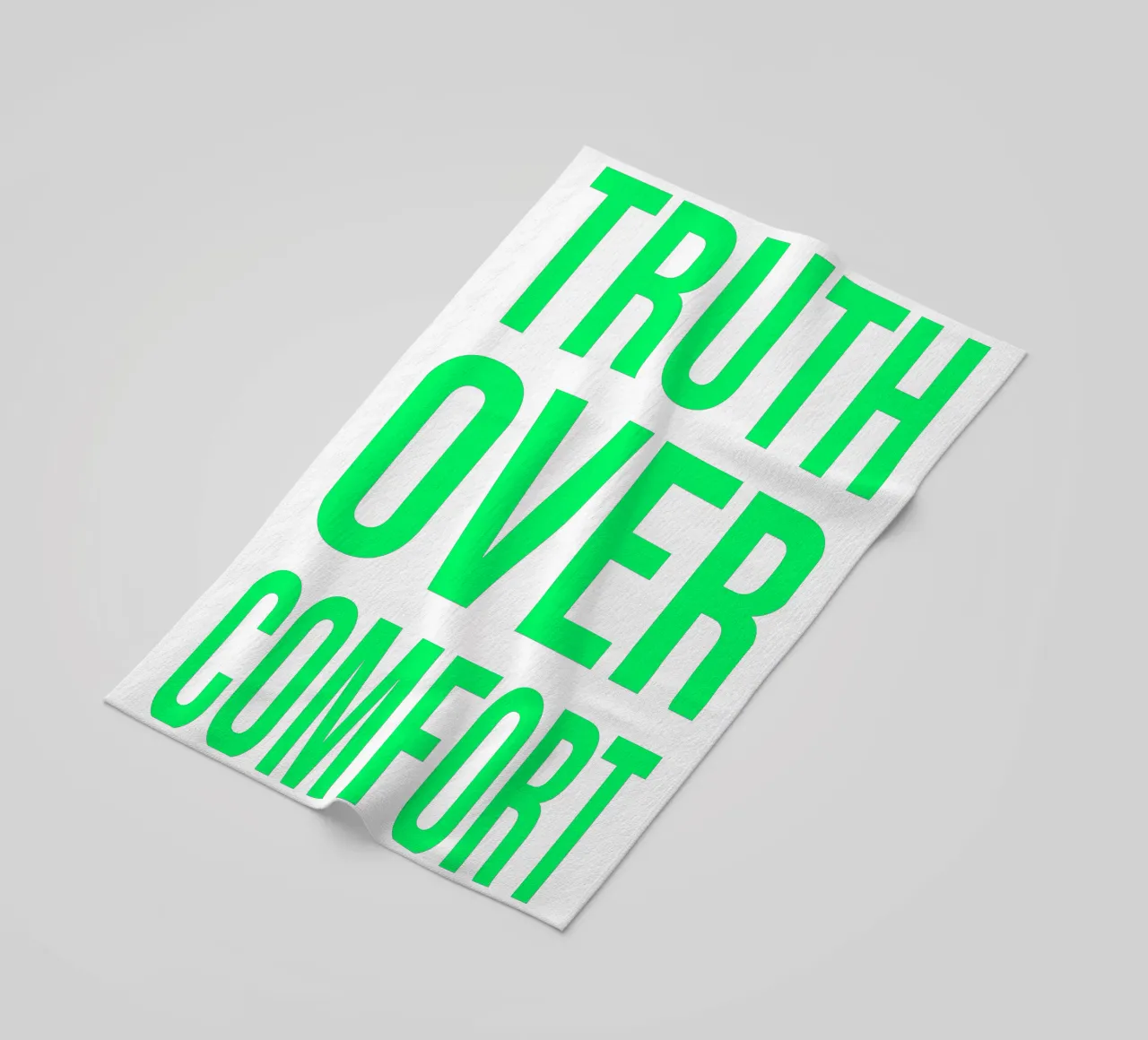 OVER series- bold letters, brave values (5 colors) telo mare da FRICKE DESIGN