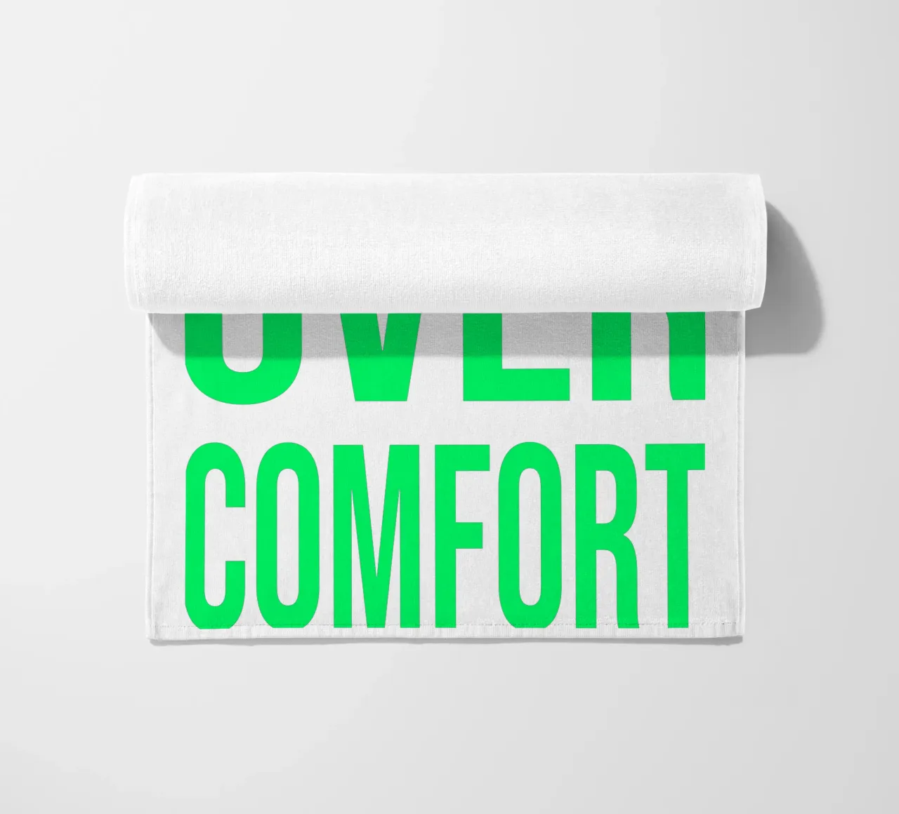 OVER series- bold letters, brave values (5 colors) telo mare da FRICKE DESIGN