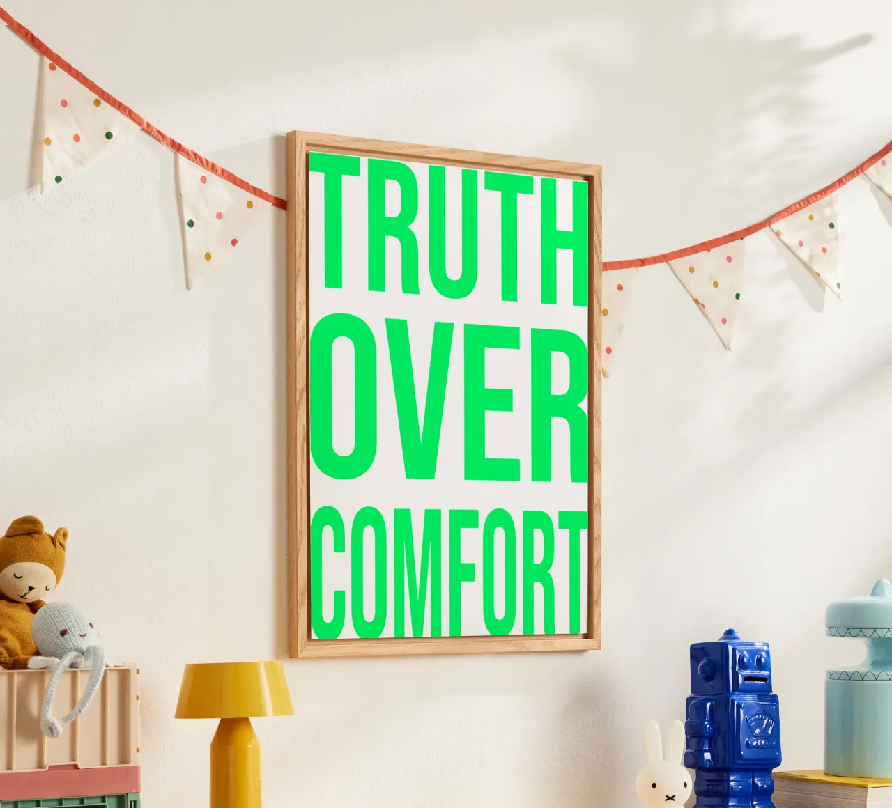 OVER series- bold letters, brave values (5 colors) plexiglass da FRICKE DESIGN