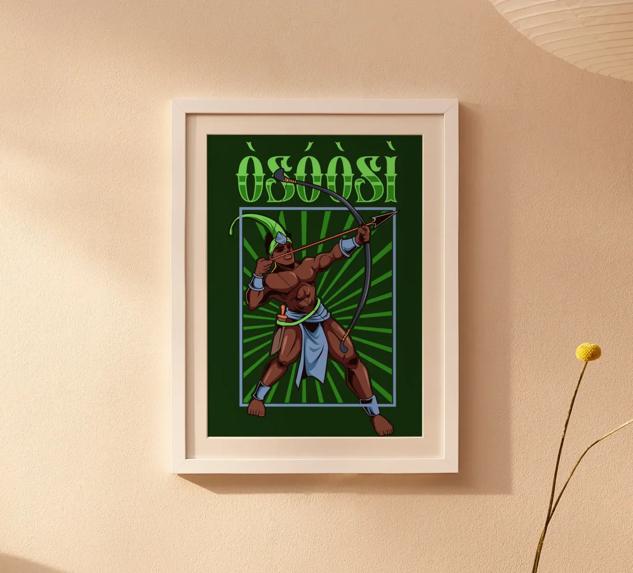 Ọ̀sóòsì - Tracker with deadly precision hahnemühle by pixelbull - medieval art and more