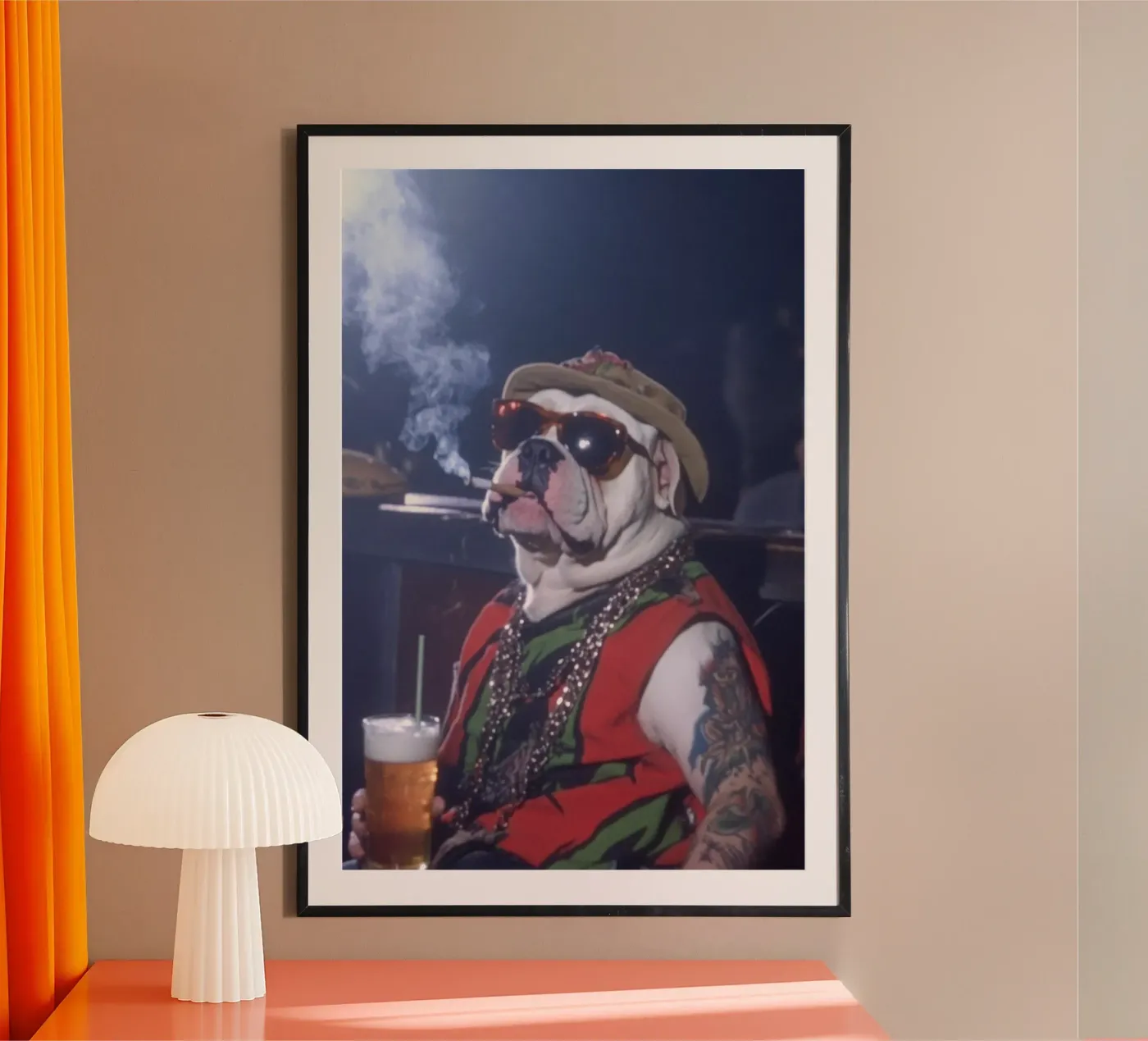 Luc Poster von Affiches Chien Originales – Dogland