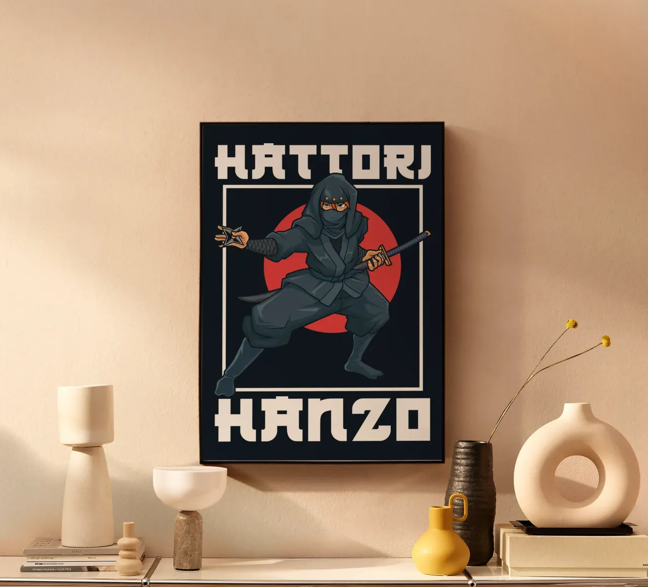 Hattori Hanzo - Schaduwen van de Sengoku-periode acryl van pixelbull - medieval art and more