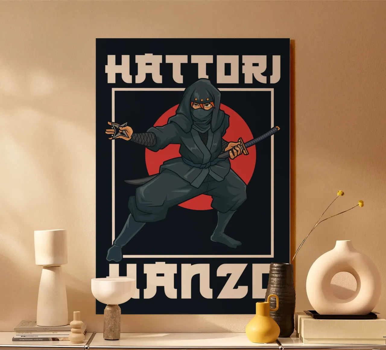 Hattori Hanzo - Schaduwen van de Sengoku-periode acryl van pixelbull - medieval art and more
