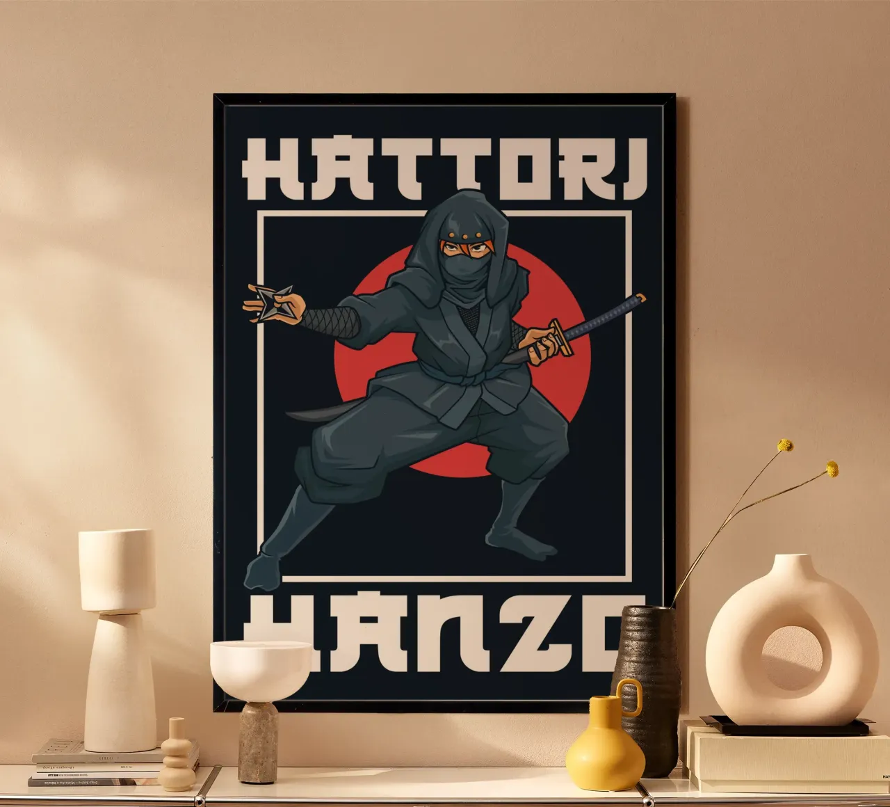 Hattori Hanzo - Schaduwen van de Sengoku-periode hahnemühle van pixelbull - medieval art and more