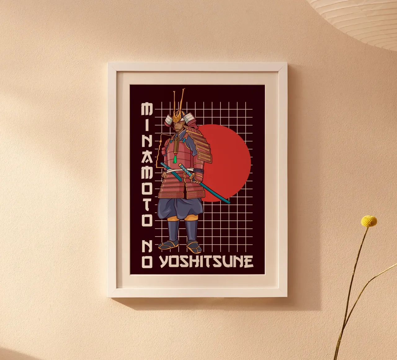 Minamoto no Yoshitsune - Tragico eroe dei samurai carta hahnemühle da pixelbull - medieval art and more