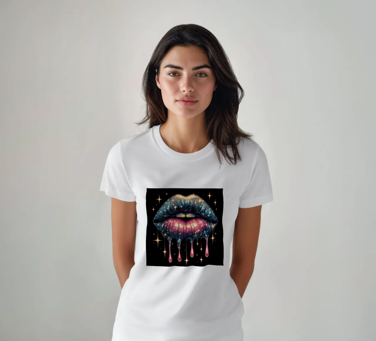 LABBRA CHE GOCCIOLANO t-shirt da ARTOMATIC