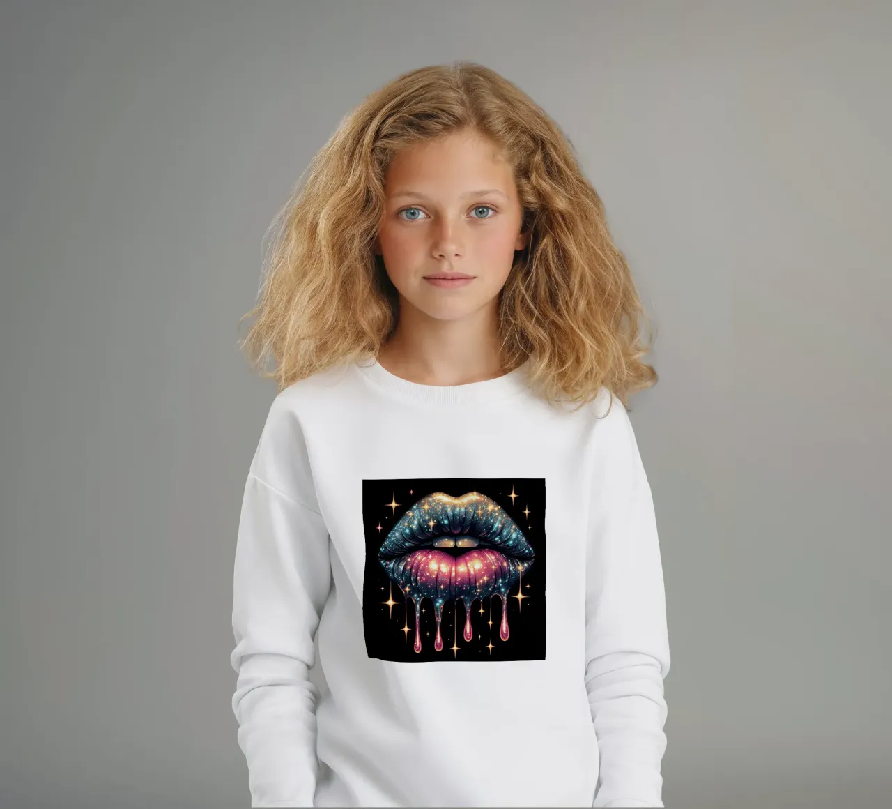 LABBRA CHE GOCCIOLANO felpa bambino da ARTOMATIC