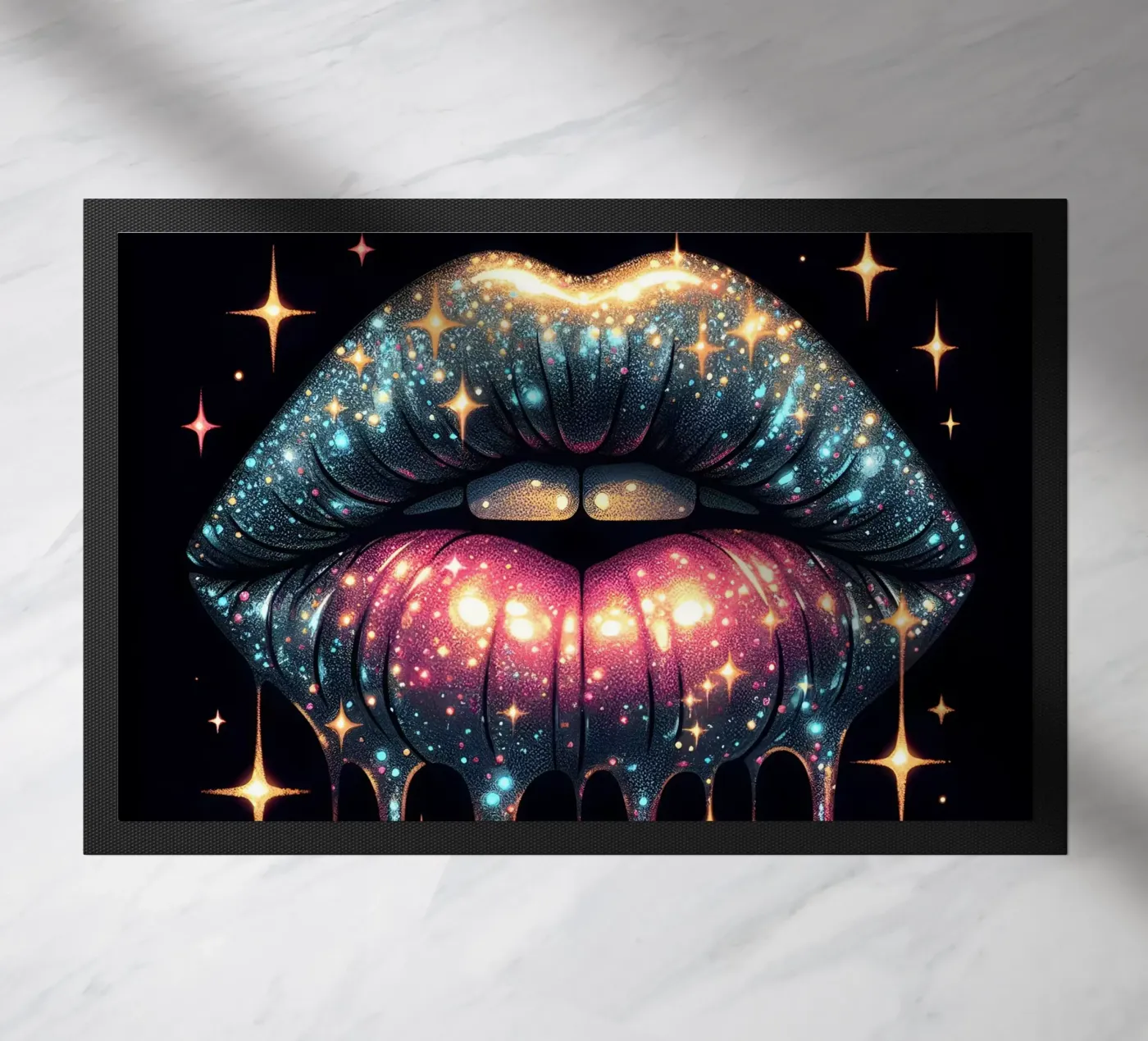 DRIPPING LIPS doormat by ARTOMATIC