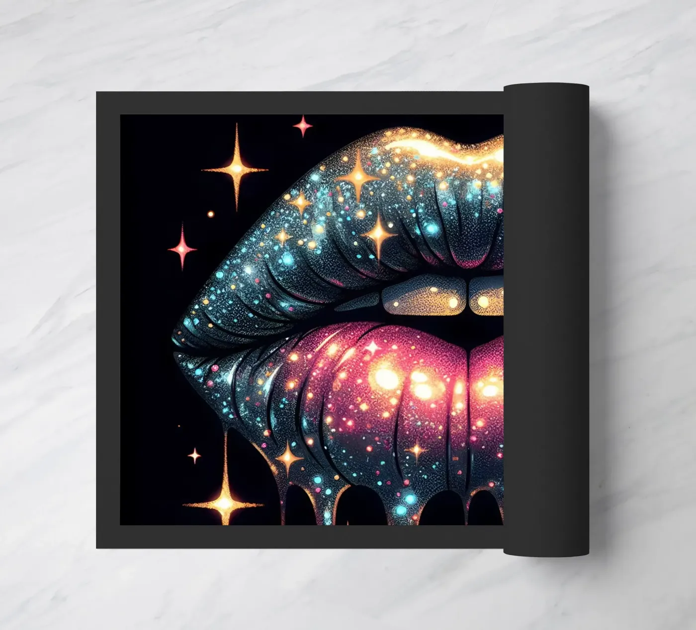 DRIPPING LIPS doormat by ARTOMATIC