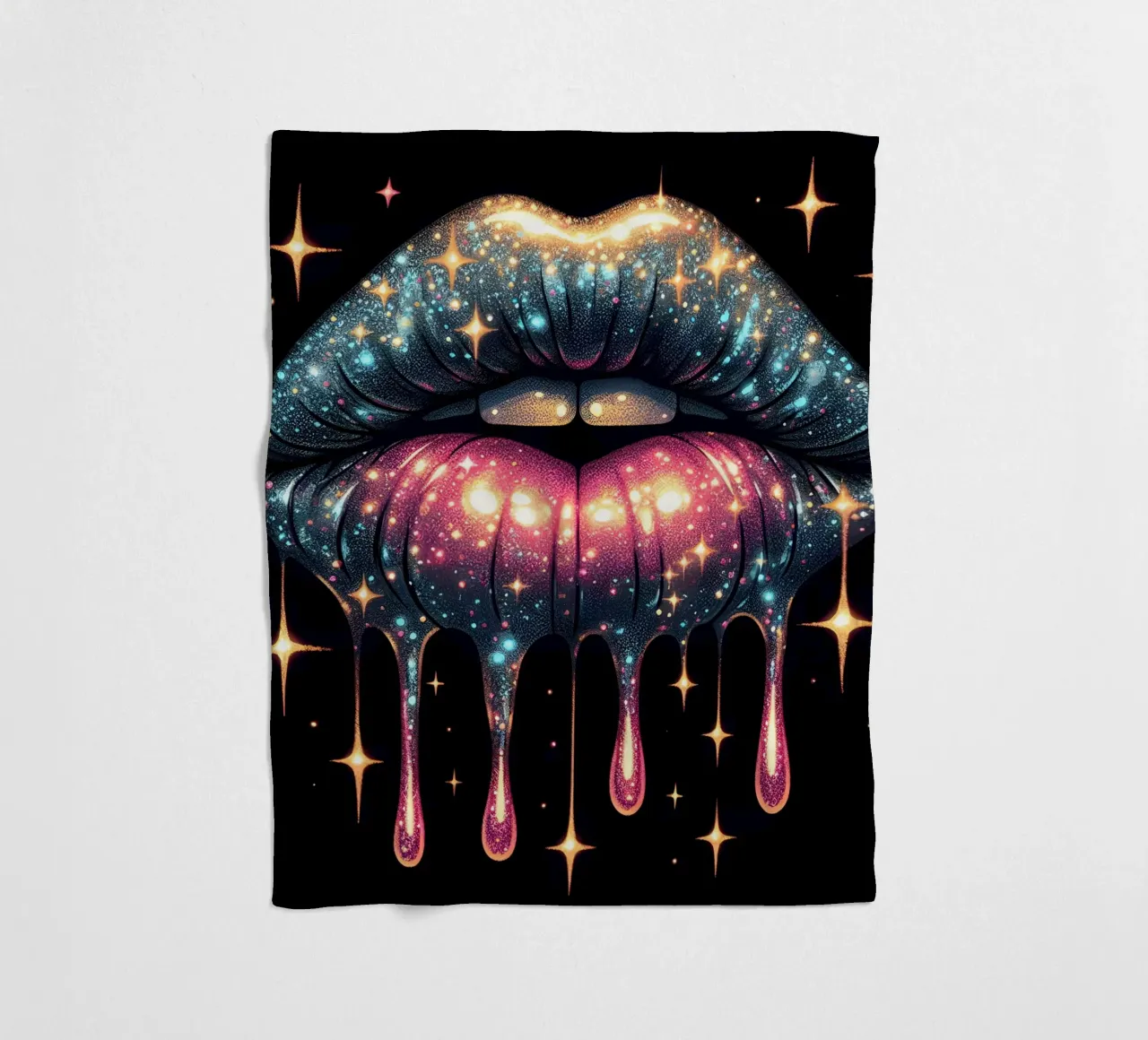 LABBRA CHE GOCCIOLANO coperta in pile da ARTOMATIC