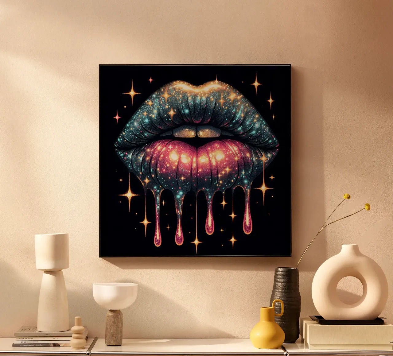 LABBRA CHE GOCCIOLANO alluminio dibond da ARTOMATIC