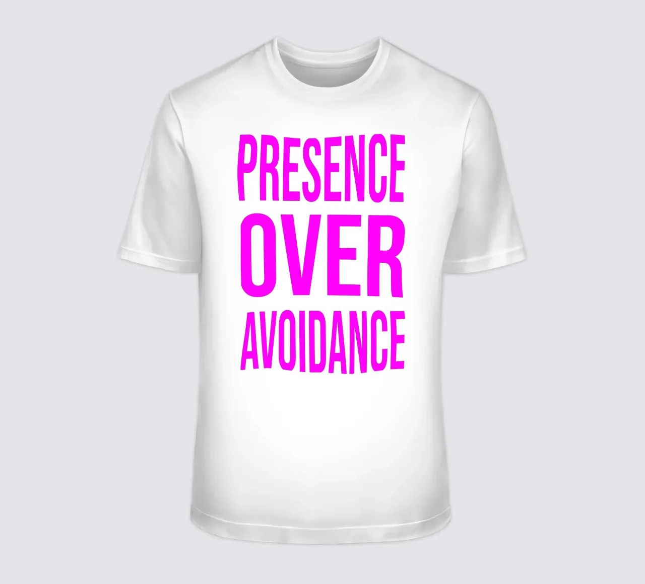 OVER series- bold letters, brave values (5 colors) t-shirt da FRICKE DESIGN