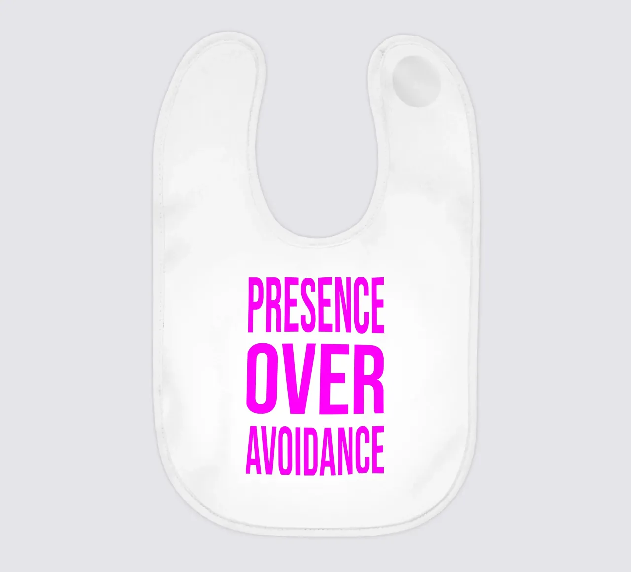 OVER series- bold letters, brave values (5 colors) bavaglino da FRICKE DESIGN