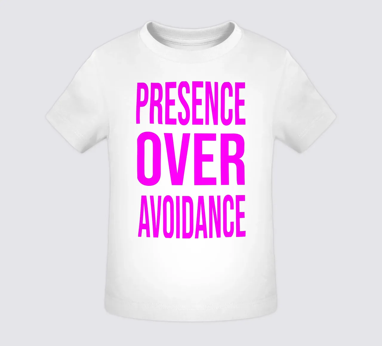 OVER series- bold letters, brave values (5 colors) maglietta neonato da FRICKE DESIGN