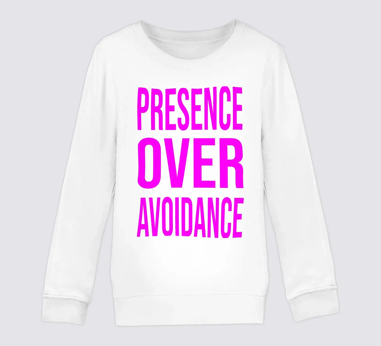 OVER series- bold letters, brave values (5 colors) felpa bambino da FRICKE DESIGN