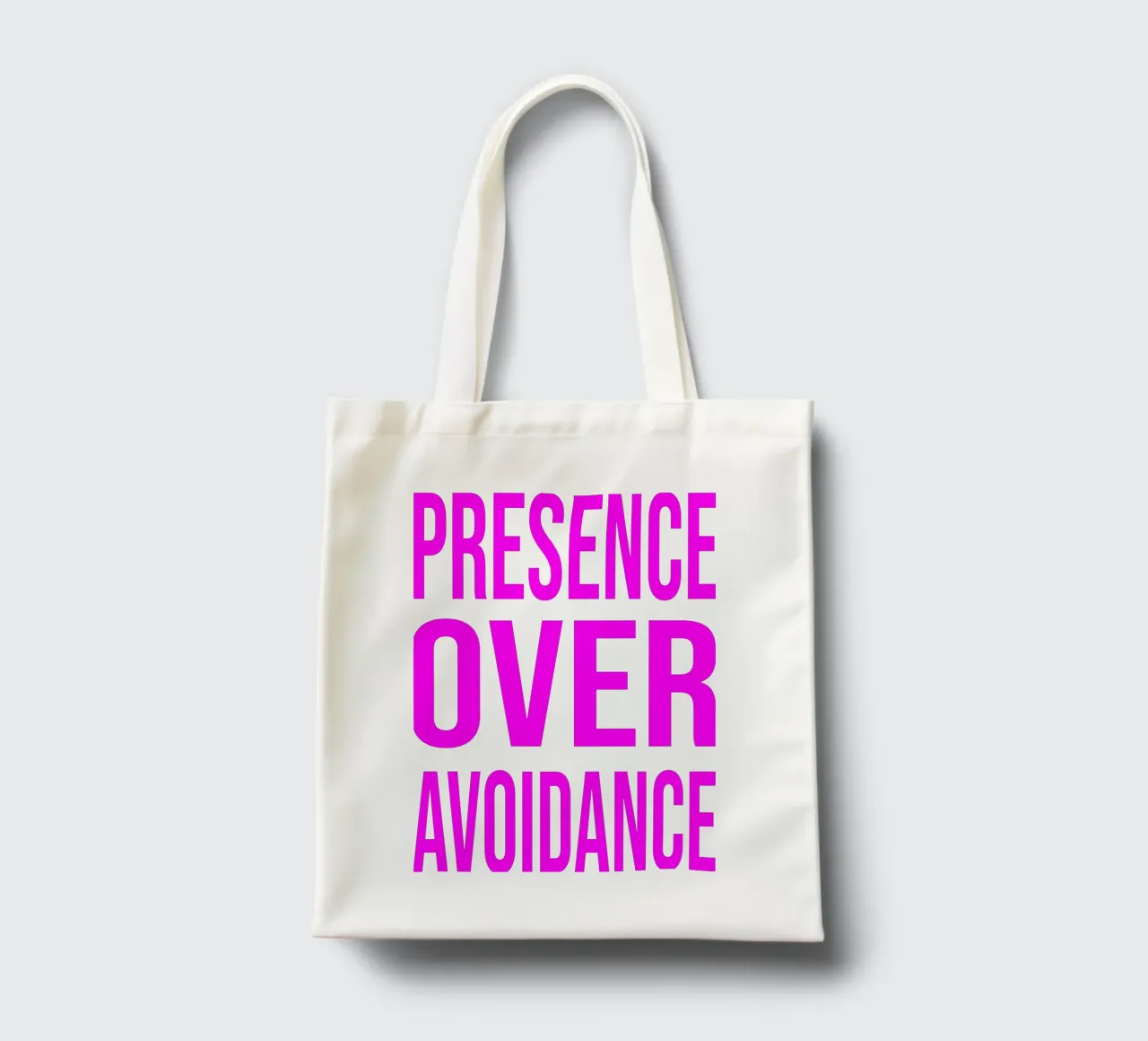 OVER series- bold letters, brave values (5 colors) borsa in juta da FRICKE DESIGN