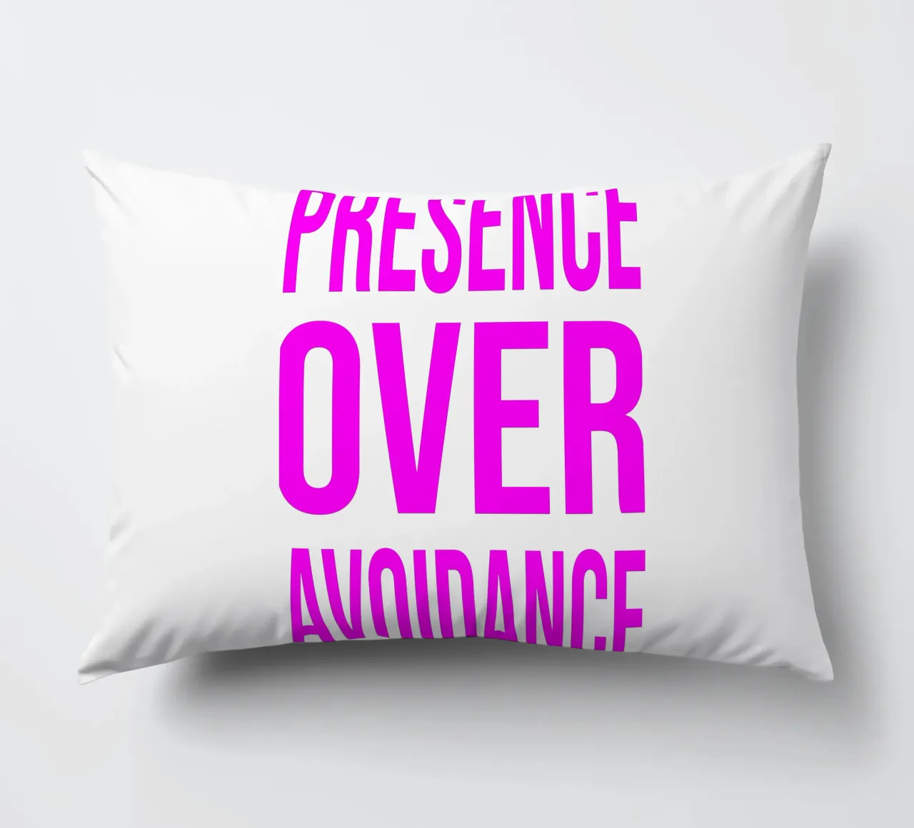 OVER series- bold letters, brave values (5 colors) cuscino da FRICKE DESIGN