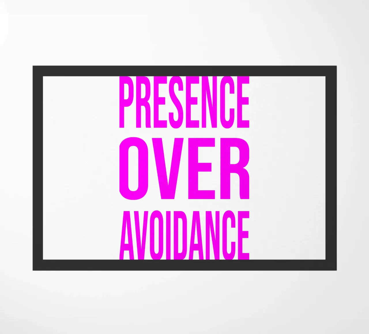 OVER series- bold letters, brave values (5 colors) zerbino da FRICKE DESIGN
