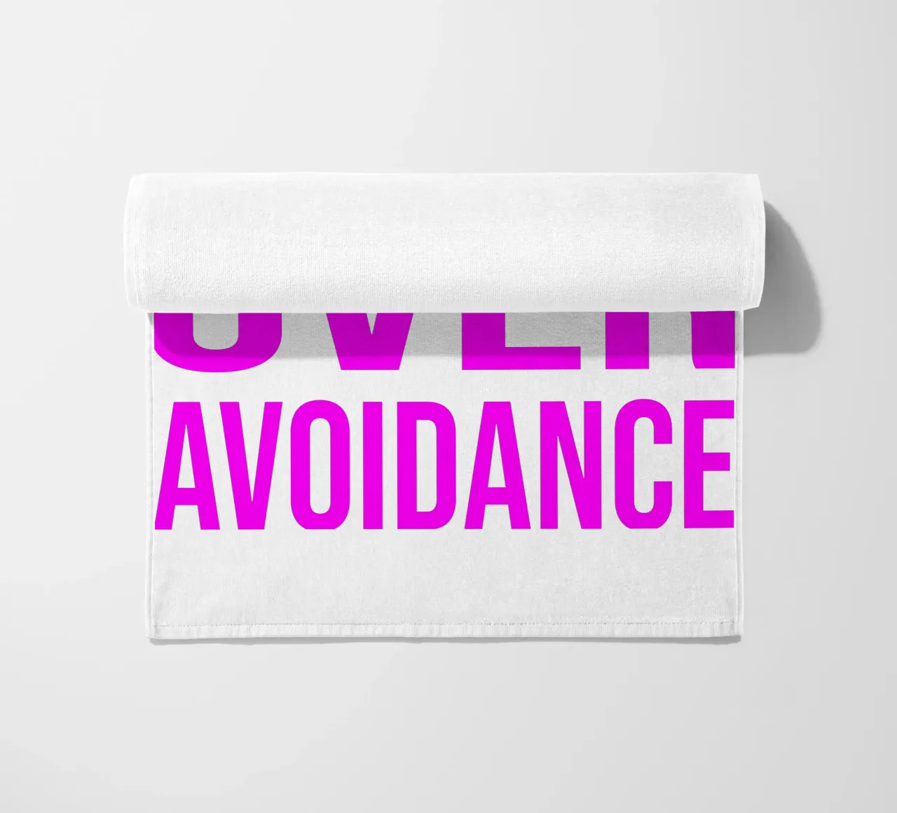 OVER series- bold letters, brave values (5 colors) telo mare da FRICKE DESIGN