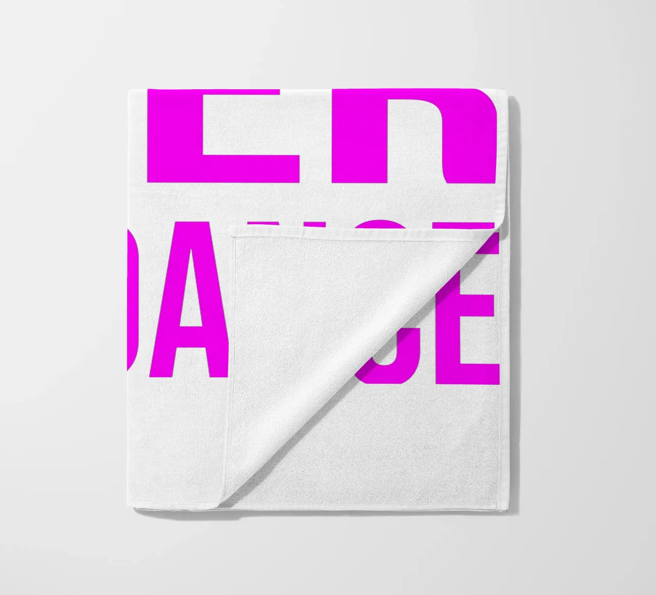 OVER series- bold letters, brave values (5 colors) telo mare da FRICKE DESIGN