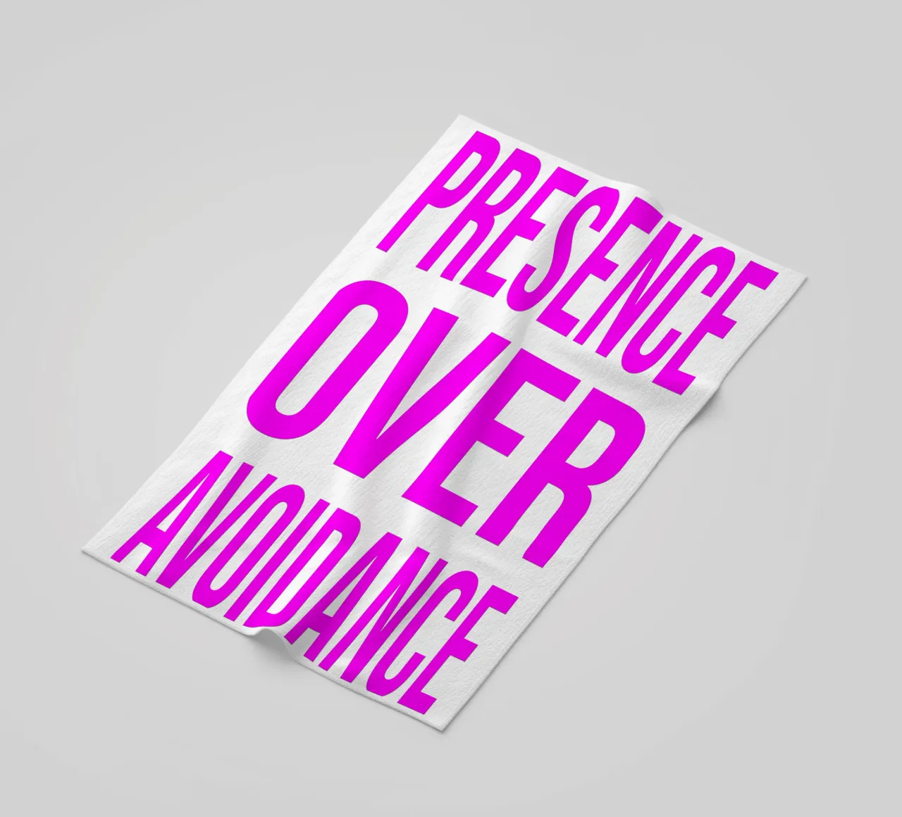 OVER series- bold letters, brave values (5 colors) telo mare da FRICKE DESIGN