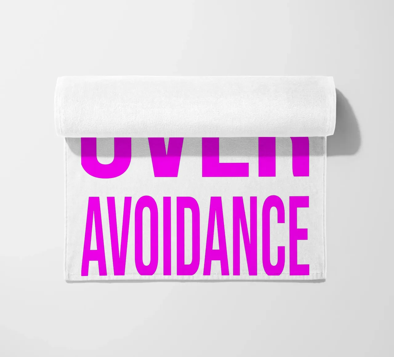 OVER series- bold letters, brave values (5 colors) telo mare da FRICKE DESIGN