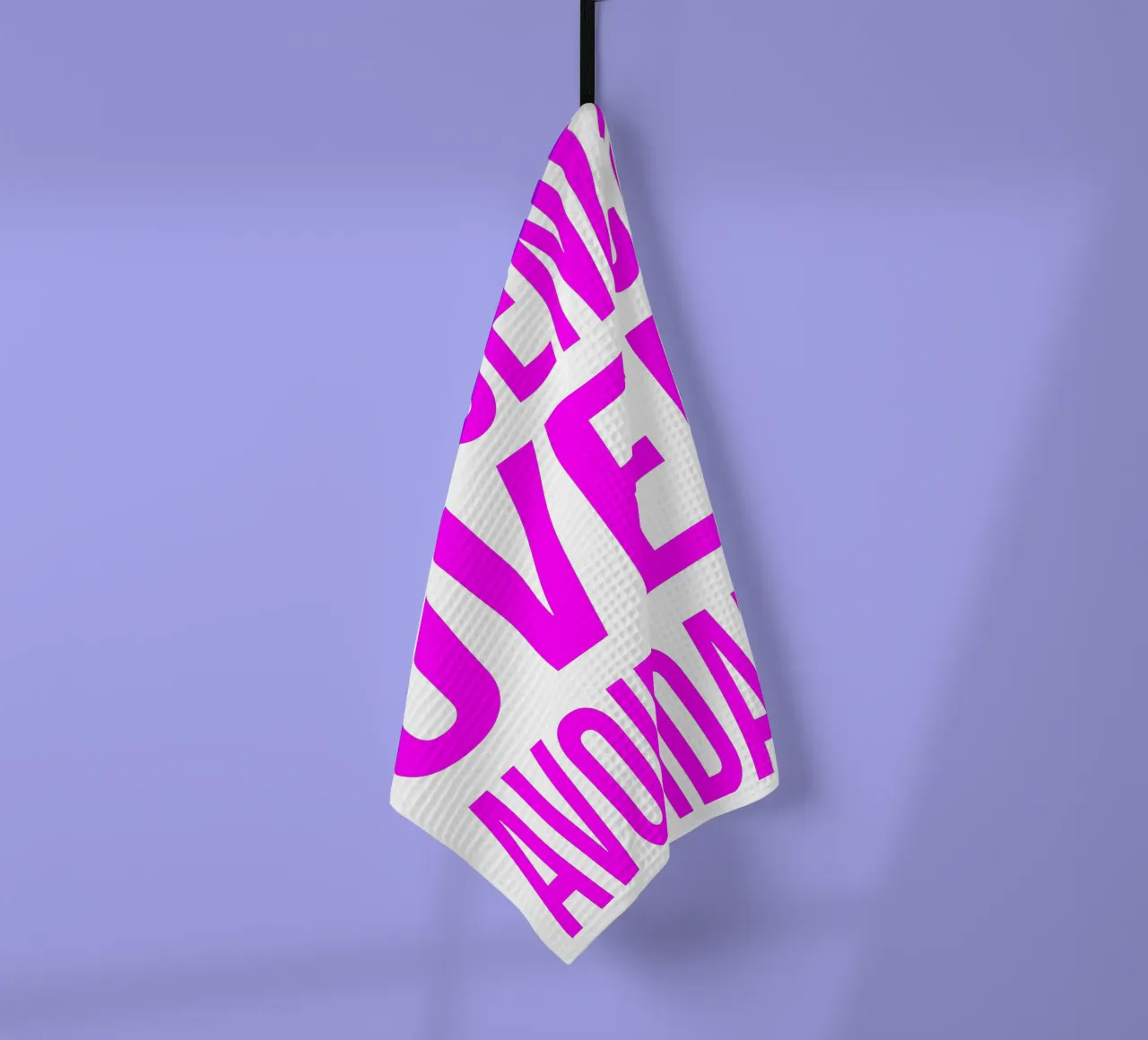 OVER series- bold letters, brave values (5 colors) canovaccio da cucina da FRICKE DESIGN