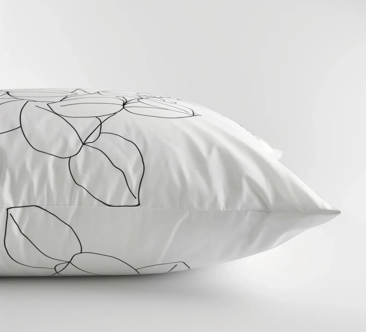 Minimalistic Eucalyptus Line Art cuscino da Nadjaa