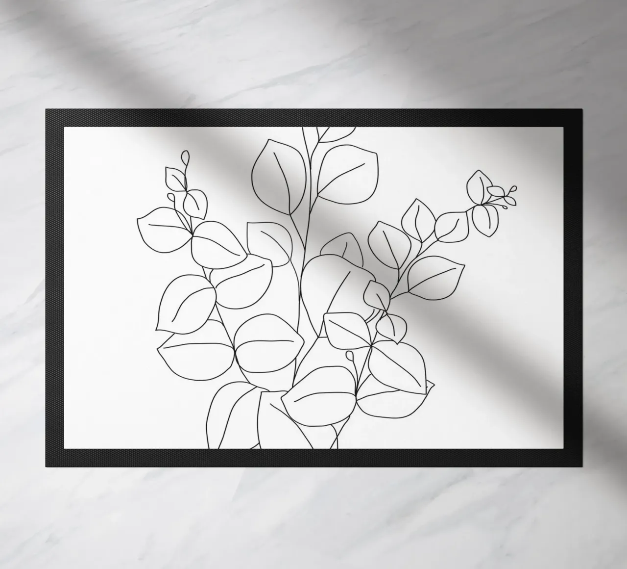 Minimalistic Eucalyptus Line Art zerbino da Nadjaa
