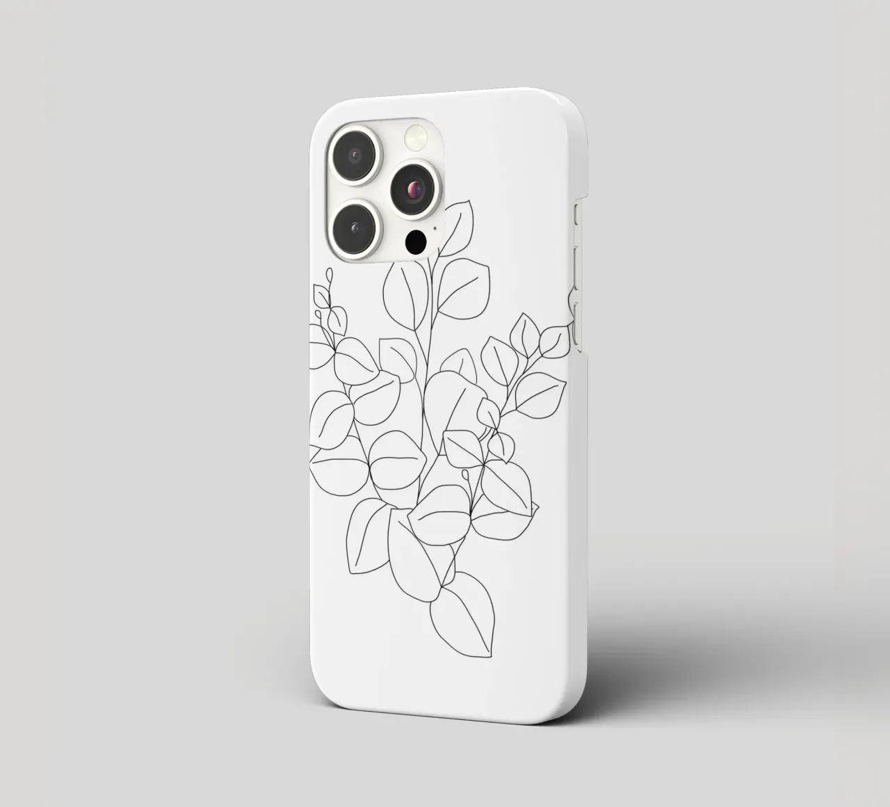 Minimalistic Eucalyptus Line Art cover iphone da Nadjaa
