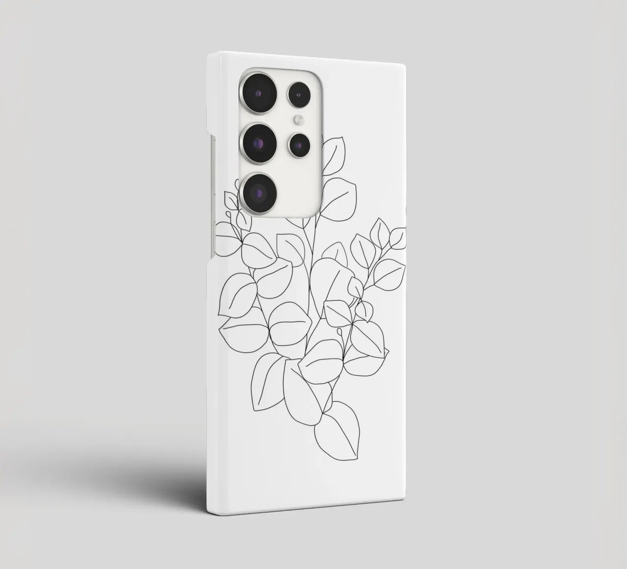 Minimalistic Eucalyptus Line Art cover samsung da Nadjaa