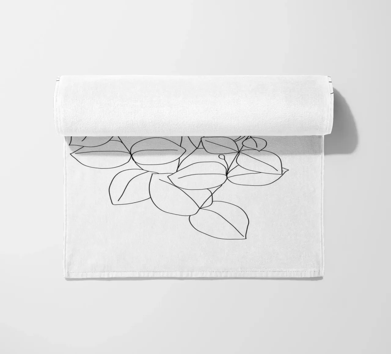 Minimalistic Eucalyptus Line Art telo mare da Nadjaa