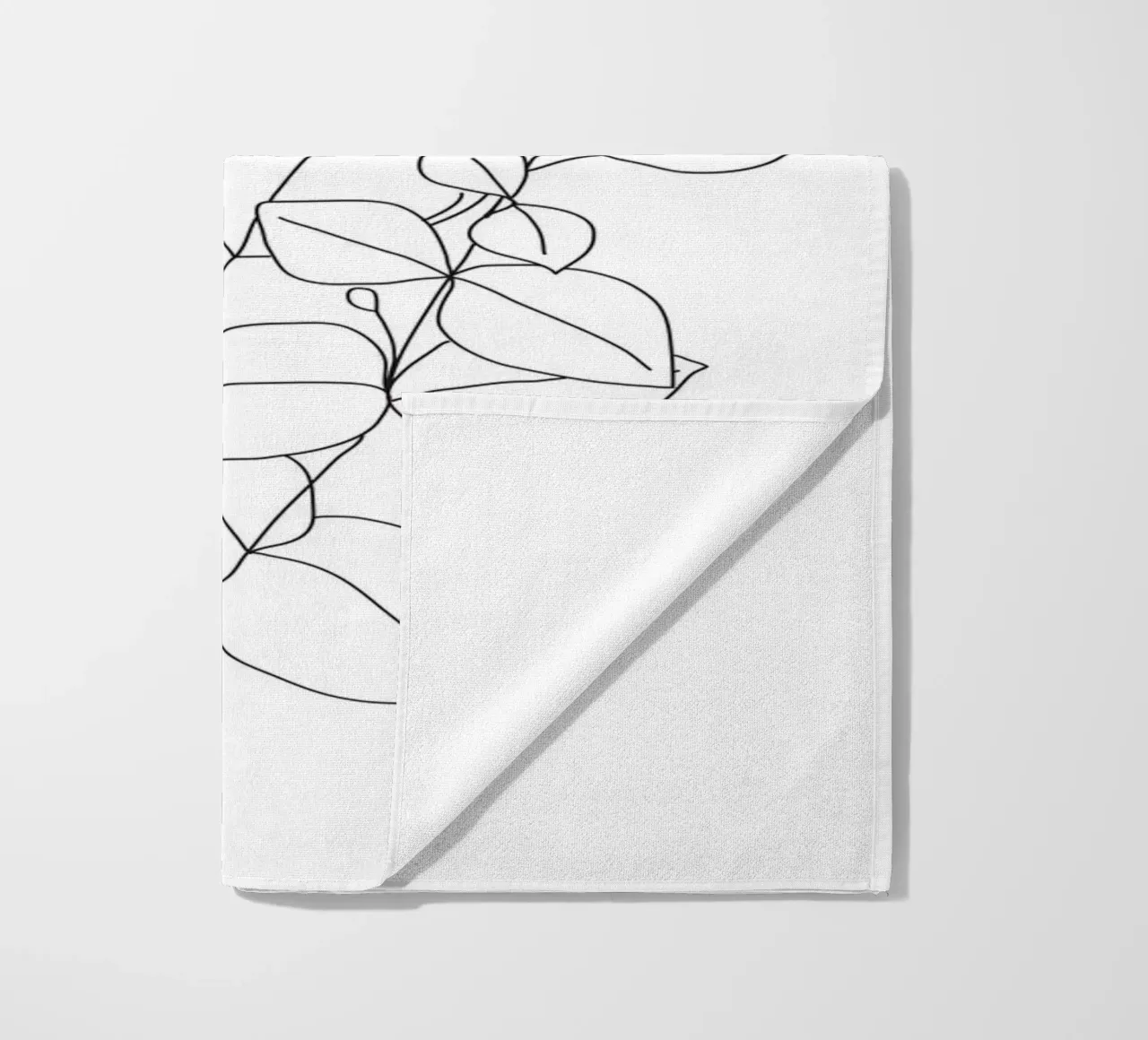 Minimalistic Eucalyptus Line Art telo mare da Nadjaa