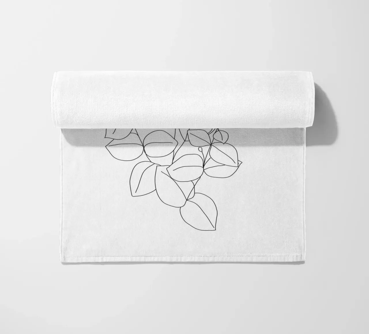 Minimalistic Eucalyptus Line Art telo mare da Nadjaa