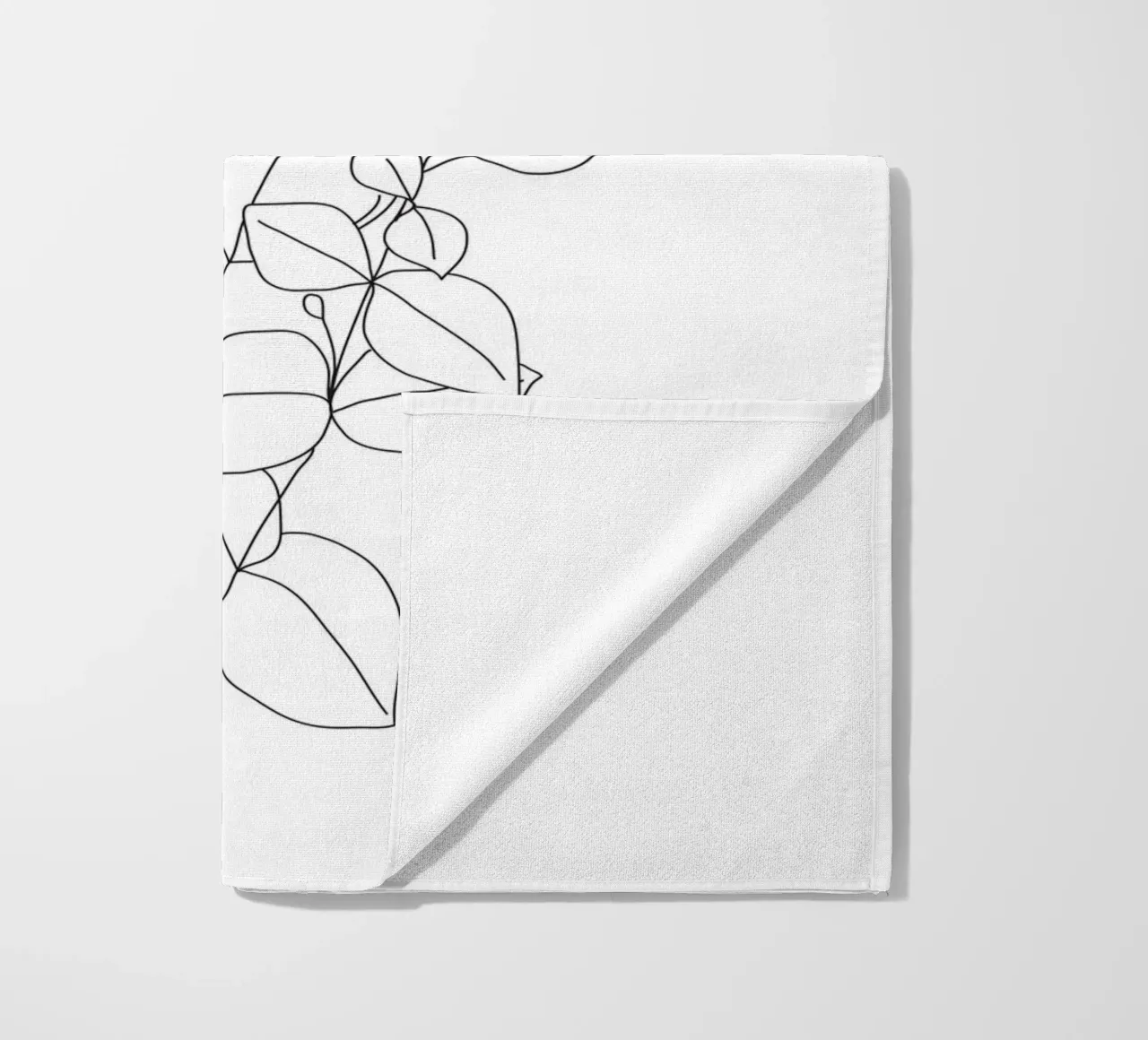 Minimalistic Eucalyptus Line Art telo mare da Nadjaa