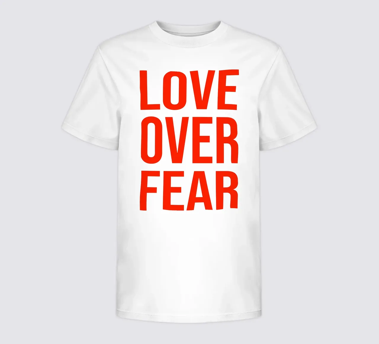 OVER series- bold letters, brave values (5 colors) t-shirt bambini da FRICKE DESIGN