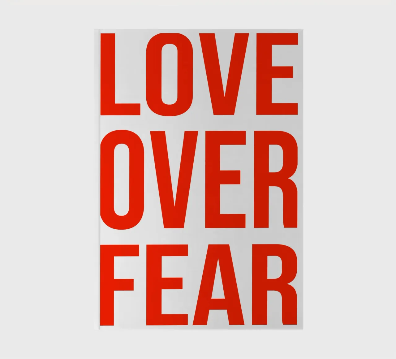 series part 3 "love over fear" (in 5 color variations) diario da FRICKE DESIGN