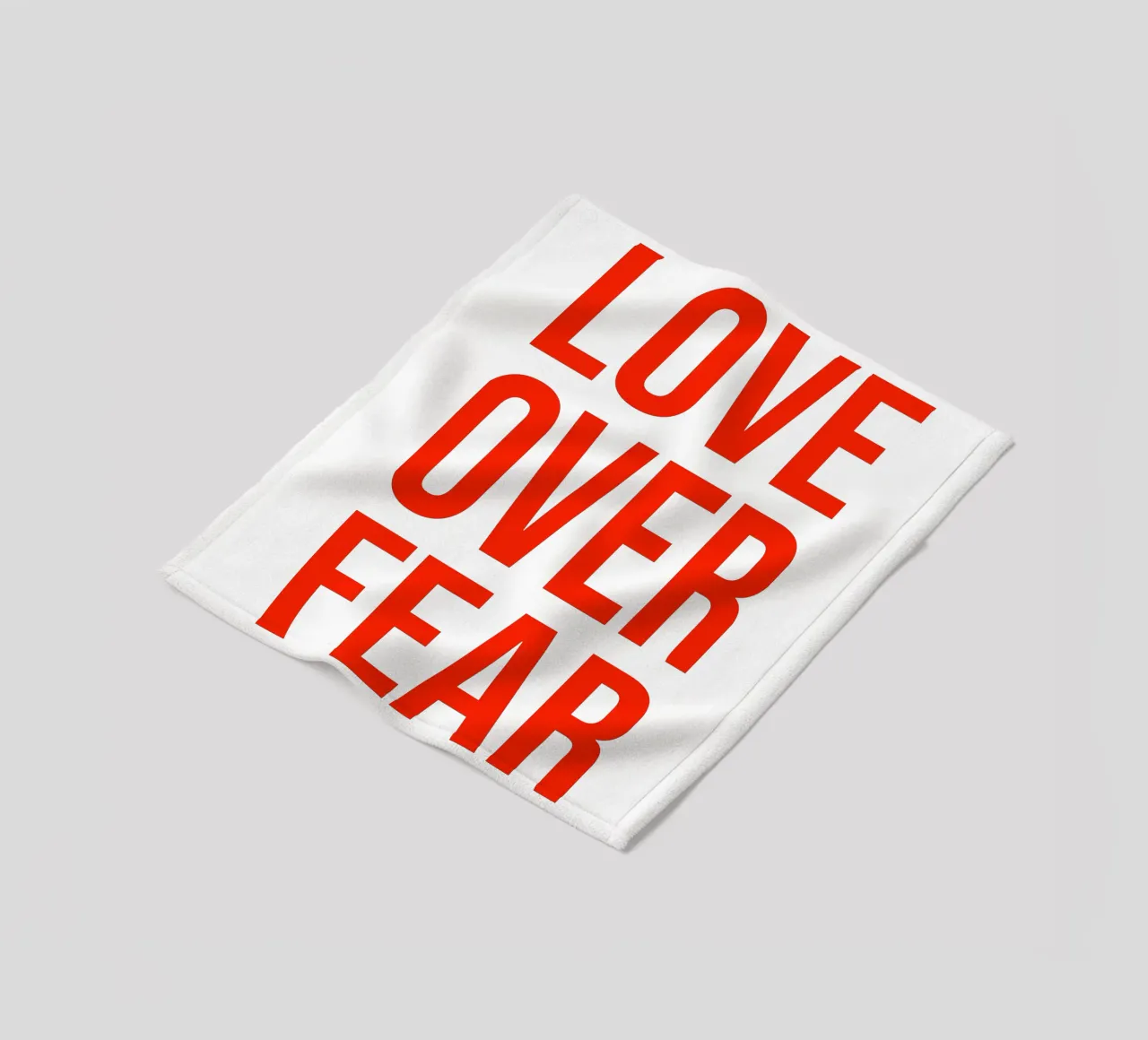 OVER series- bold letters, brave values (5 colors) coperta in pile da FRICKE DESIGN