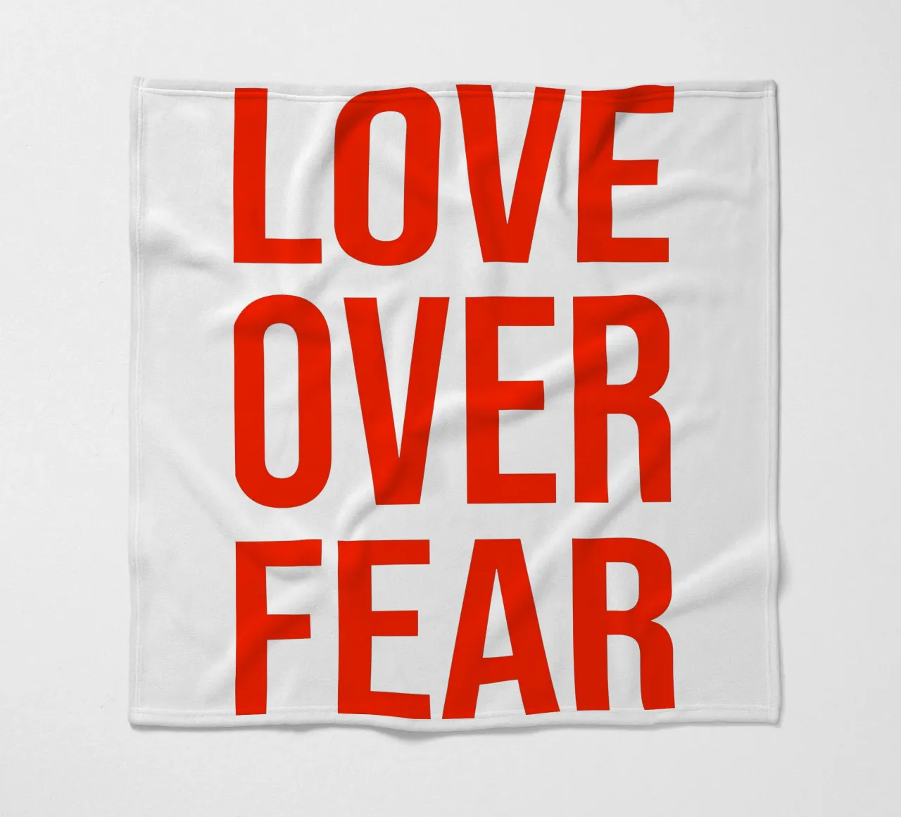 OVER series- bold letters, brave values (5 colors) coperta in pile da FRICKE DESIGN