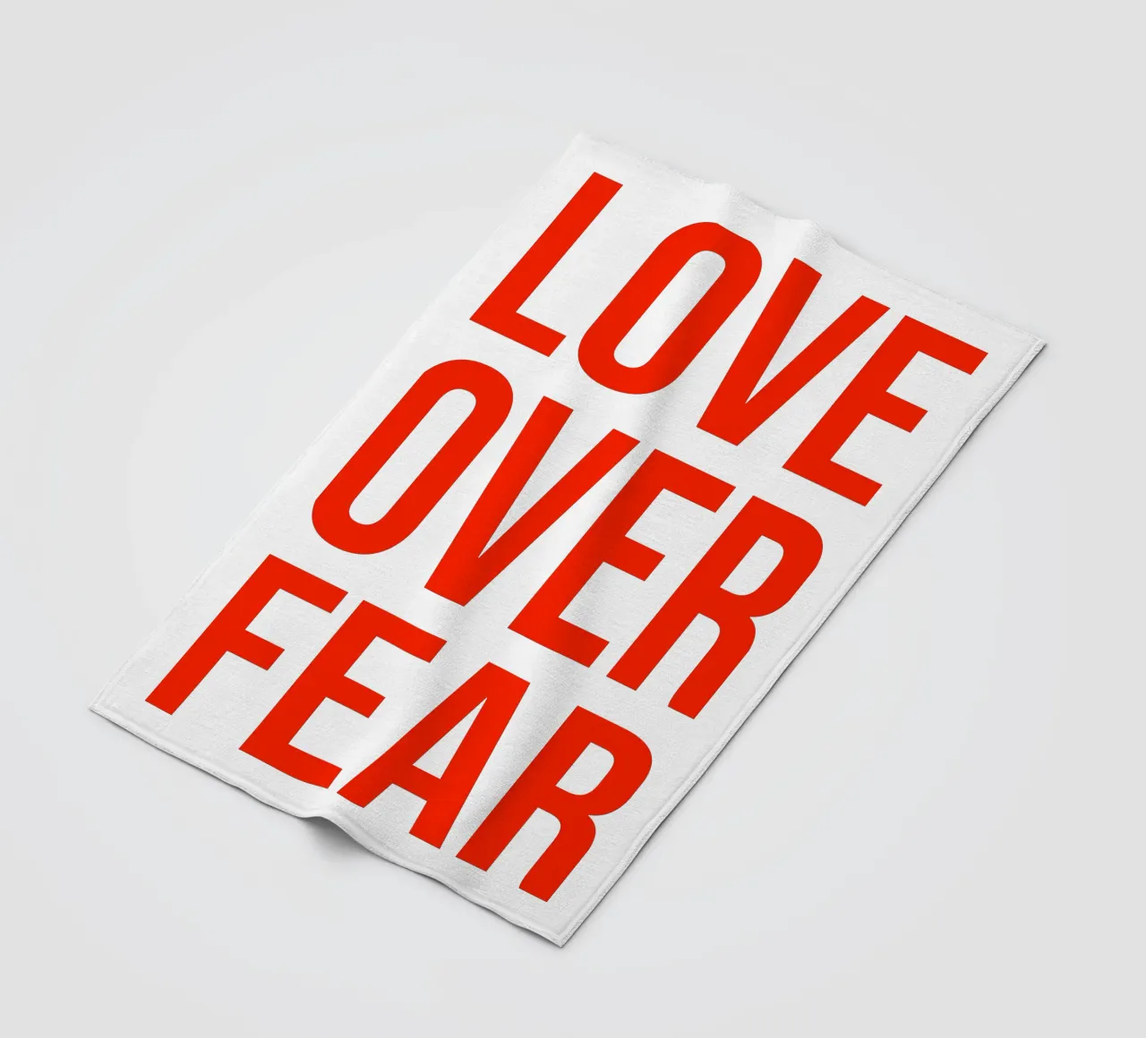 OVER series- bold letters, brave values (5 colors) coperta in pile da FRICKE DESIGN