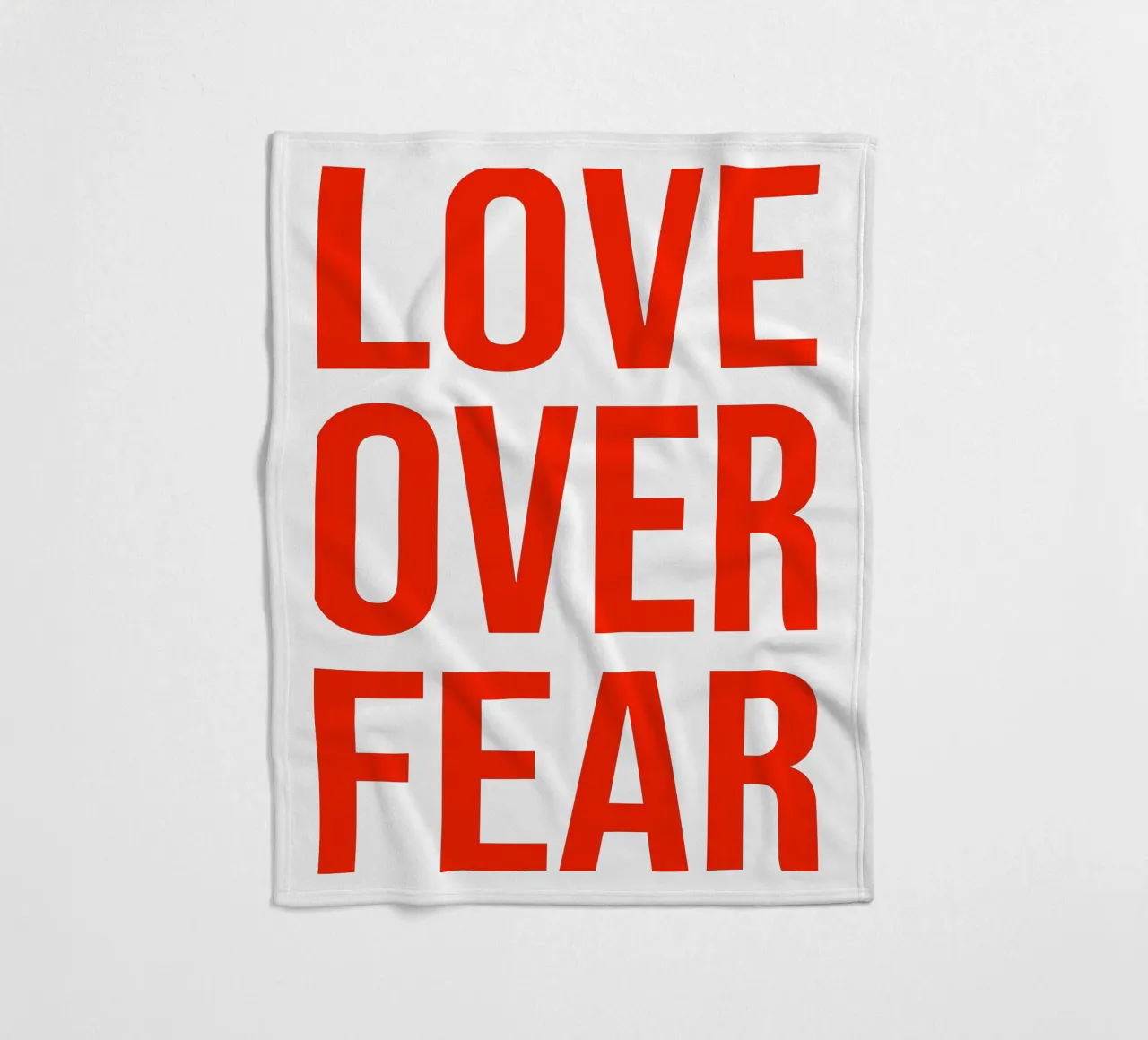 OVER series- bold letters, brave values (5 colors) coperta in pile da FRICKE DESIGN