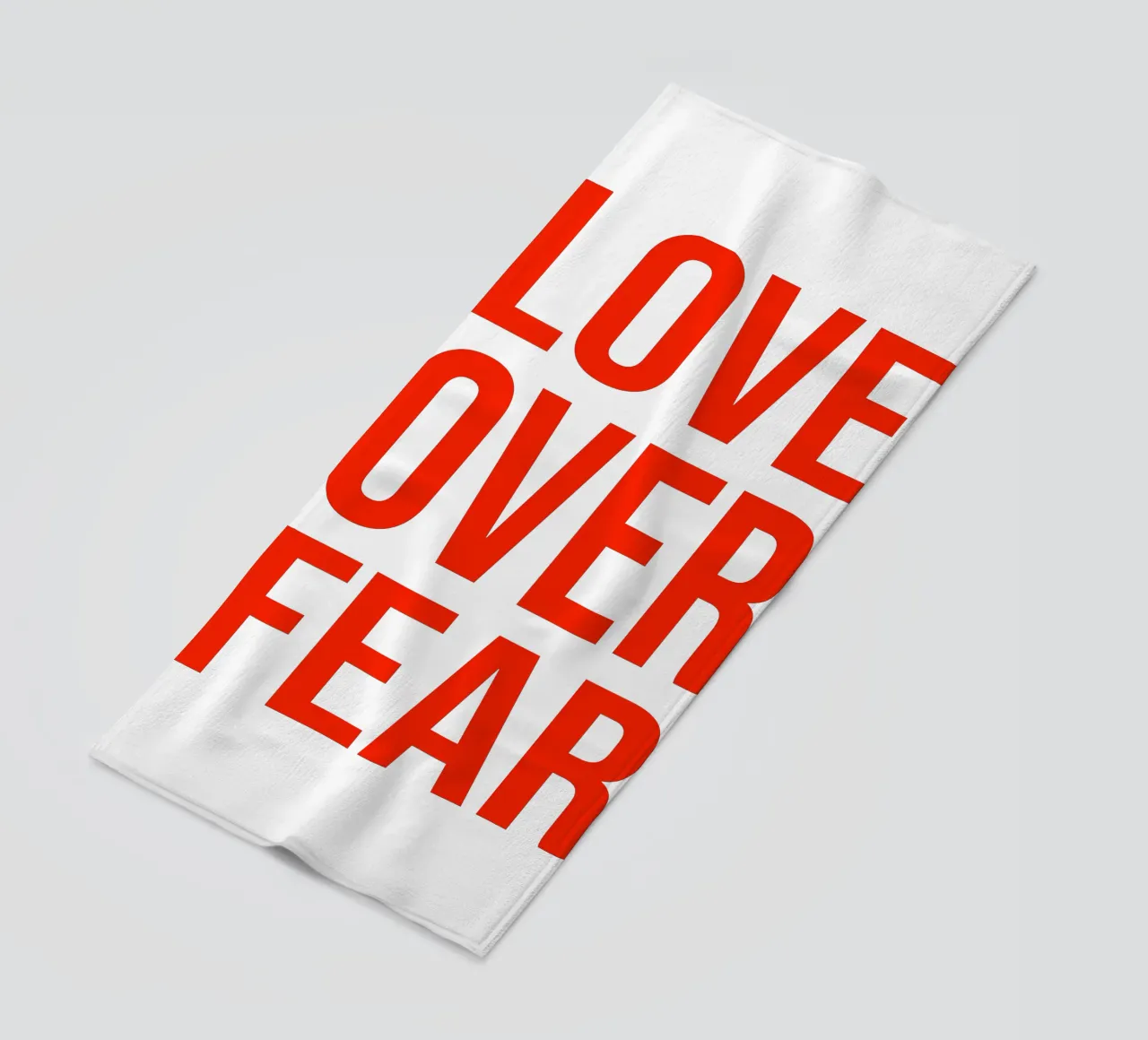OVER series- bold letters, brave values (5 colors) telo mare da FRICKE DESIGN