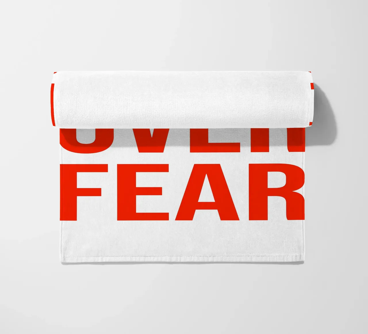 OVER series- bold letters, brave values (5 colors) telo mare da FRICKE DESIGN